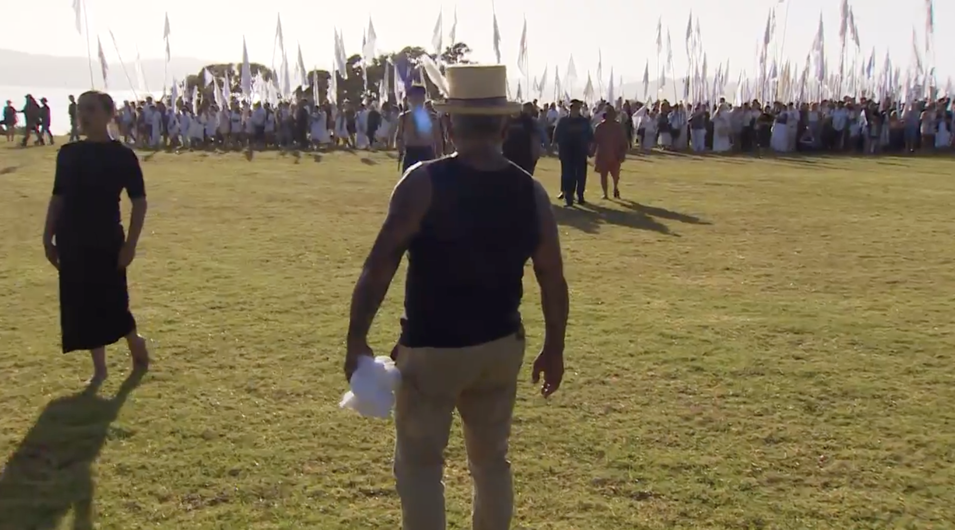 You start by making a noise