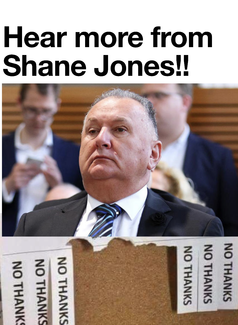 Hear more from Shane Jones at Kia Kaha primary school