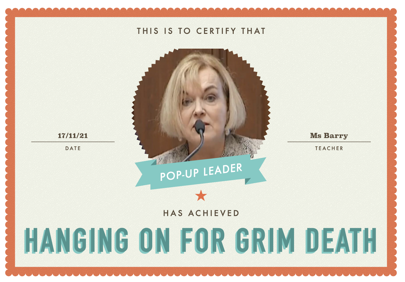 Cake, death, or a bit less lockdown?