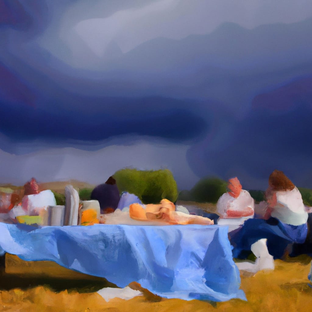 What came down in the last shower