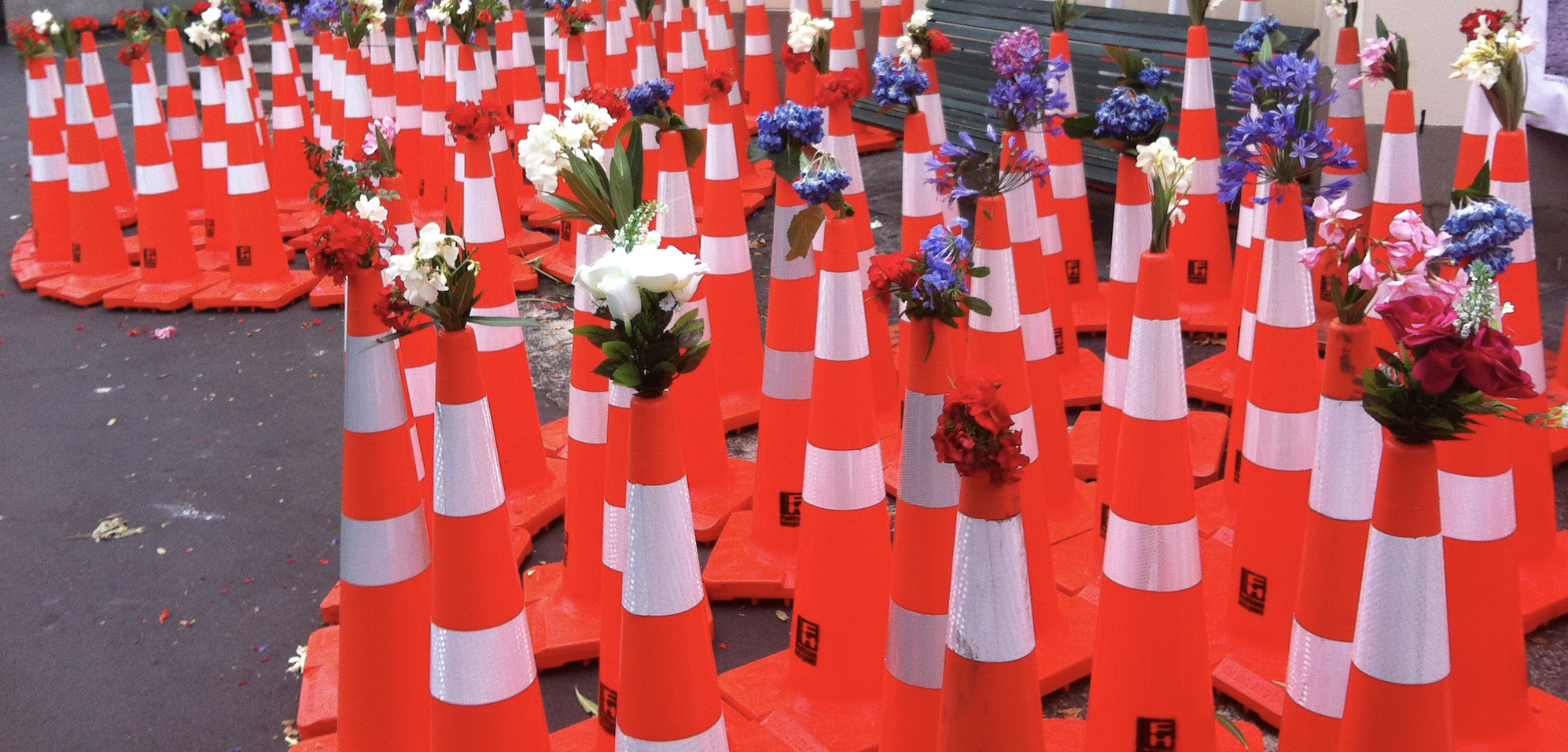 The Prime Minister hits the cones